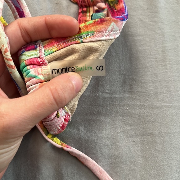 Montce pink bikini top size s - Picture 2 of 2